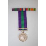 A Victory medal to 14962810 BDR. P A Humphrey, R A Palestine 1945-48, together with a ribbon bar, po