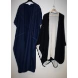 Bruzzi Chelli, a black and white wool cape together with a sleeveless top Nadin Kemp size large Form