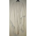 A large cashmere cape in white Formally the property of the late Jessye Norman