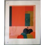 Derrick Greaves ( British b. 1927) Abstract still life screen print. 51 x 38cm. Signed and numbered