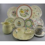 A group of early twentieth century art deco period Bristol Pottery wares, c. 1910-30. Comprising of: