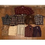 A collection of Blouses to include various colour ways, checks and paisley design, long sleeves