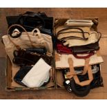 Two boxes of handbags of assorted bags to include: Assorted sizes and colours (as seen) (25)