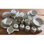 A twentieth century Royal Doulton Harvest Garland pattern extensive tea and dinner ware service.