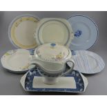 A mixed group of early twentieth century art deco period floral pattern wares c. 1910-30. Comprising