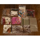 10 Packets of new Daks scarves to include: The Daks trademark check, various sizes and colours,