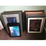 Twenty six assorted photographic prints, including a Simon Rattle signed example, all framed (26)