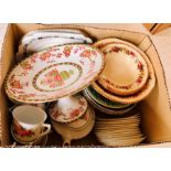 Czechoslovakian tea set; ridgeway; asian style plates, etc.