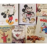 Collection of seven hardback books comprising: The Art of Walt Disney, by Christopher Finch, New