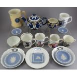 A collection of twentieth century ceramics to include: Commemorative wares, Wesleyan wares,
