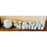A Wedgewood jade bone china tea set (Q)
