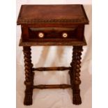A 19th Century Anglo-Indian carved hardwood console table, rectangular moulded carved edge above a