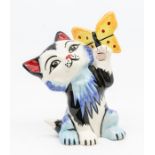 Lorna Bailey Butterfly Cat . Signed to base Lorna Bailey Condition: No obvious signs of damage or