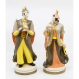 A pair of Royal Worcester figures, of a Chinese lady and gentleman. Condition: No obvious signs of