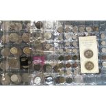 Large collection of UK and World Coins includes, Commemorative £5 & £2 , large Victoria Penny