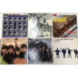 A collection of Beatles albums comprising; Please Please Me", A Hard Days Night", "Help", The