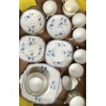 A Royal Albert Harebell design part tea set to include; milk jug, sugar bowl, nine cups, twelve