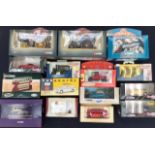 A collection of assorted boxes and unboxed diecast to including Corgi Vintage Steam, Days Gone,