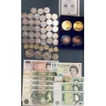 A large collection of UK coins, including £16.50 (face value) of limited and normal edition modern