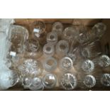 Waterford Crystal jug, glasses, tumblers, sundae dishes (27)