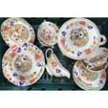 A collection to include Masons Ironstone, Bible pattern, 1930's dinner and tea wares, including