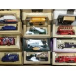 Die cast vehicle collection including Lledo and Oxford Die Cast, approx forty, in 1 box.