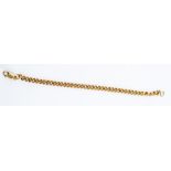 A 9ct gold curb link chain bracelet, length approx. 18cm, lobster clasp, weight approx. 13.9gms