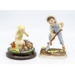Two Royal Worcester figures to include: Saturdays Child Works Hard for a Living', No. 3524 and