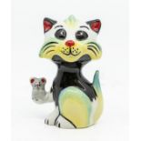 Lorna Bailey Limited Edition Cat & Mouse. Signed to base Lorna Bailey, JM and 1/1. Condition: No