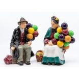 A Royal Doulton 'The Old Balloon Seller' HN 1315 and 'The Balloon Man' HN 1954 (2)