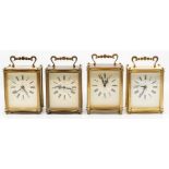 An assembled group of sixteen various desk or mantel clocks, late 20th Century, including