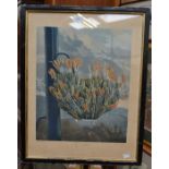 Dr Robert Thornton (Publisher) The Aloe, colour aquatint by Medland after Reinagle together with a