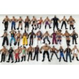 WWF (World Wrestling Federation) figures and accessories. Quantity in one box