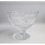 A Large Waterford Crystal Footed Bowl, based on a design first produced in the late 18th century .