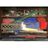Large collection of vintage Meccano including some rare pieces as shown.