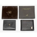 An Dupont Paris black leather wallet and an Alfred Dunhill black leather wallet in original