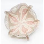 Anne Lightwood, Studio pottery. 'Pink Starfish' a contemporary porcelain bowl.