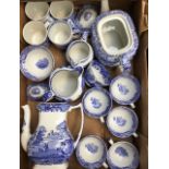 A Spode Italian Design part dinner and tea set to include; cups, saucers, side plates, dessert