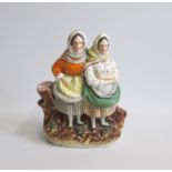 A Staffordshire Figure of Fisher Women Date: circa 1860 Size: 18cm diameter, 23cm high Condition: