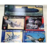 Plastic model kits: Airfix Avro Vulcan, World Rally Car collection, Revell Super Tomcat,