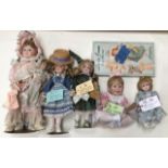 Collectors Dolls: Danbury Mint  Sophie, Ashton Drake Cute as a Button, Lady Jane Paper Doll Set,