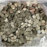 A very large coin collection includes large amount of sixpence, copper penny’s & halfpenny’s,