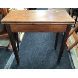 Two folding mahogany Georgian period tea tables