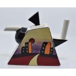 Lorna Bailey- a Manhattan teapot, signed to base, height approx. 17 x 21cm Condition report: Good-