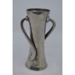 Oliver Baker for Liberty and Co Arts and Crafts Tudric Pewter twin-handled vase 030