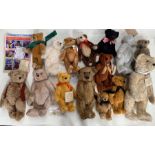 A collection of fifteen assorted modern Dean's teddy bears, various sizes, including: Hardwick,
