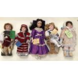 Collectors Dolls: Knowles Little Christopher Columbus, Classique ‘Lou’, Southern Belle (real