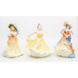 A collection of Royal Doulton lady figurines to include Katherine, Ninette and Katie. Condition: