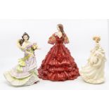 Three Royal Doulton figurines of ladies; Rosita (with certificate), Summer Breeze and Summertime  CR