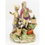 A Derby figural group of modelled as a Gardener and his Companion, circa 1770 (AF)